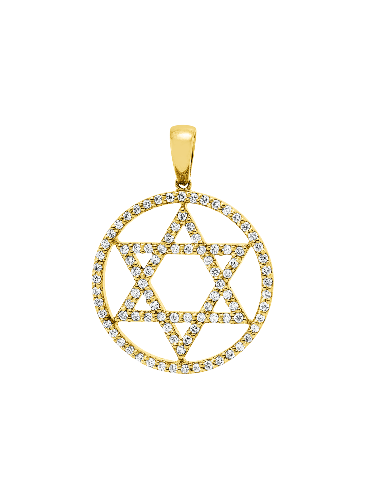 Brogle Classic Davidstern Anhänger mit Diamanten