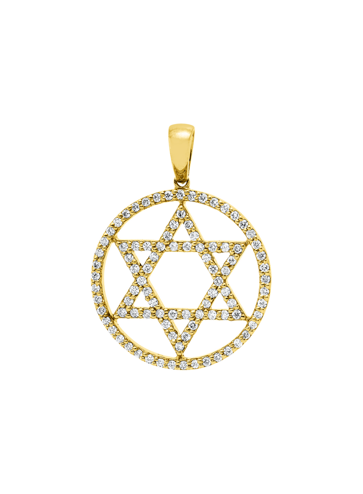Brogle Classic Davidstern Anhänger mit Diamanten