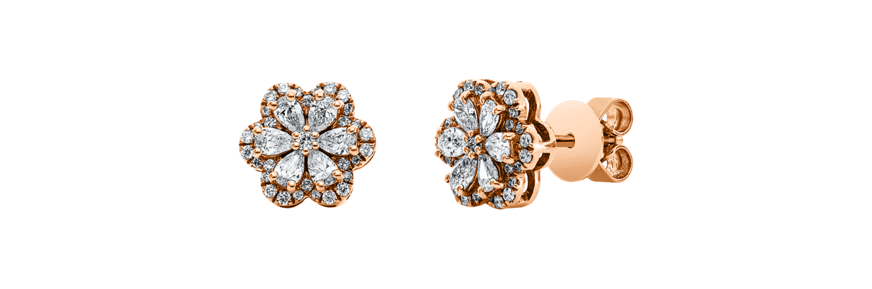 Brogle Classic diamond stud earrings