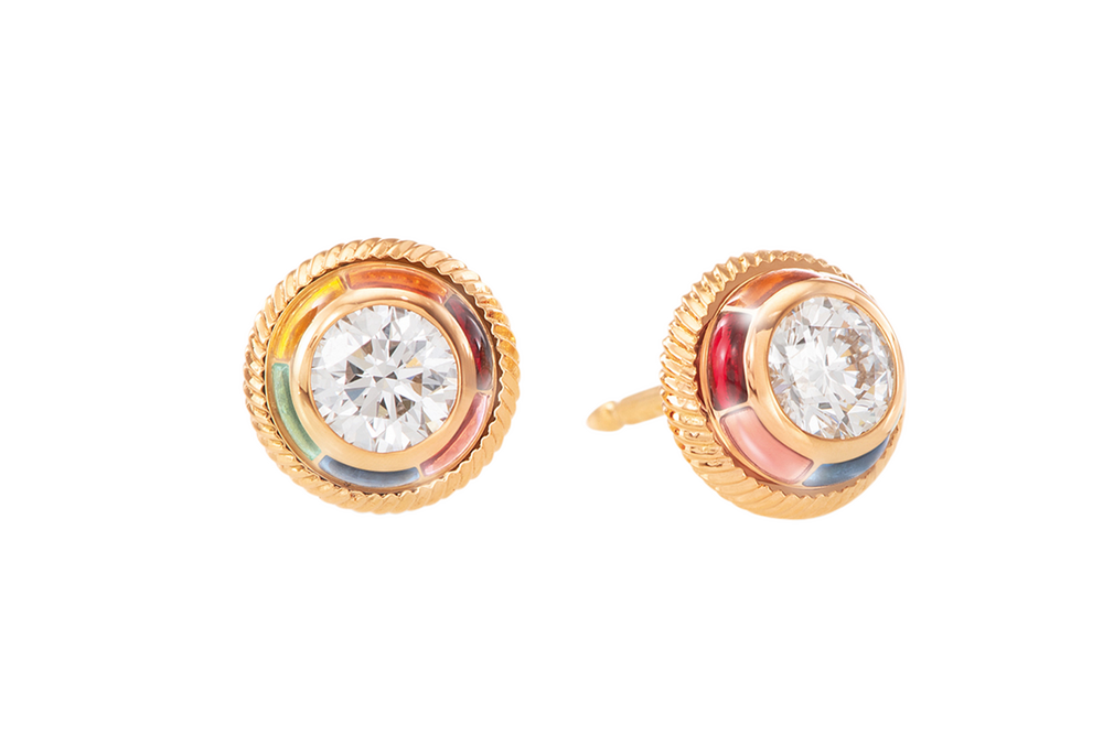 Wellendorff REGENBOGEN stud earrings