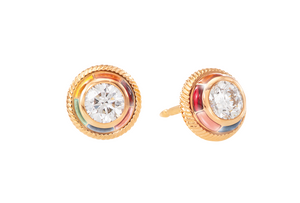 Wellendorff REGENBOGEN stud earrings