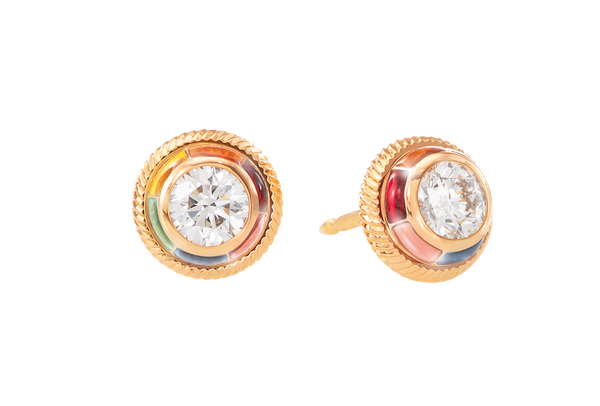 Wellendorff REGENBOGEN stud earrings