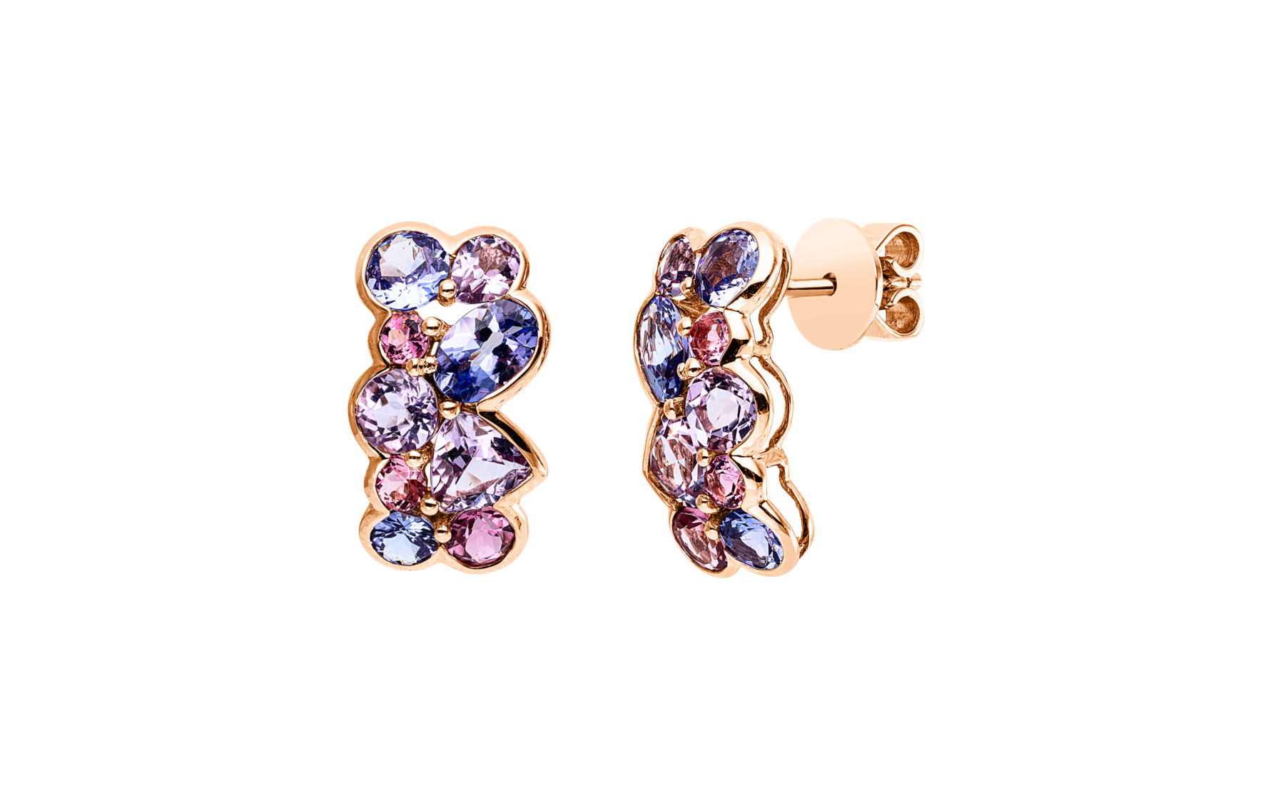 Brogle Classic colored stud earrings