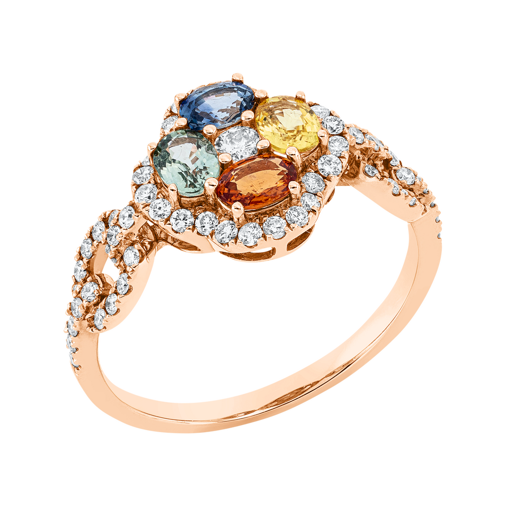 Brogle Selection Rainbow sapphire ring