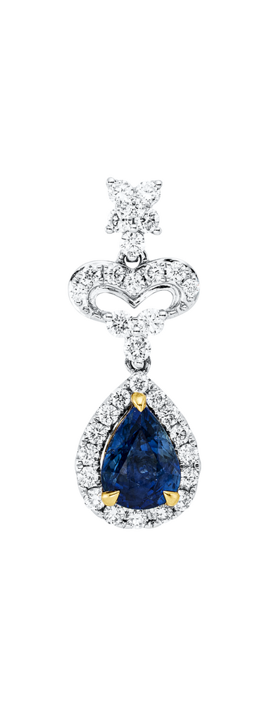Brogle Selection bicolour sapphire pendant Brogle Selection bicolour sapphire pendant