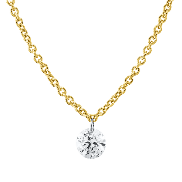 Brogle Classic Bicolor Kette mit Diamantanhänger