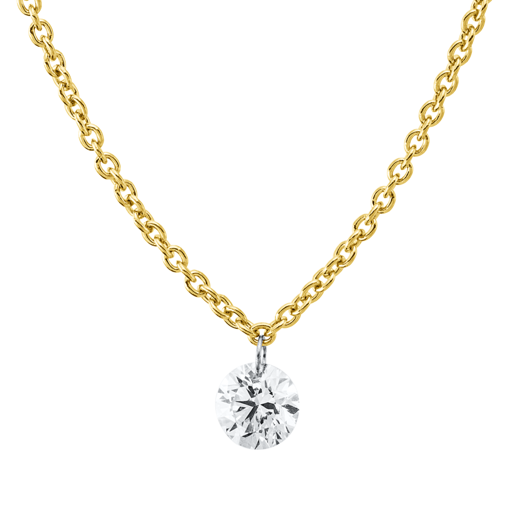 Brogle Classic Bicolor Kette mit Diamantanhänger Brogle Classic Bicolor Kette mit Diamantanhänger