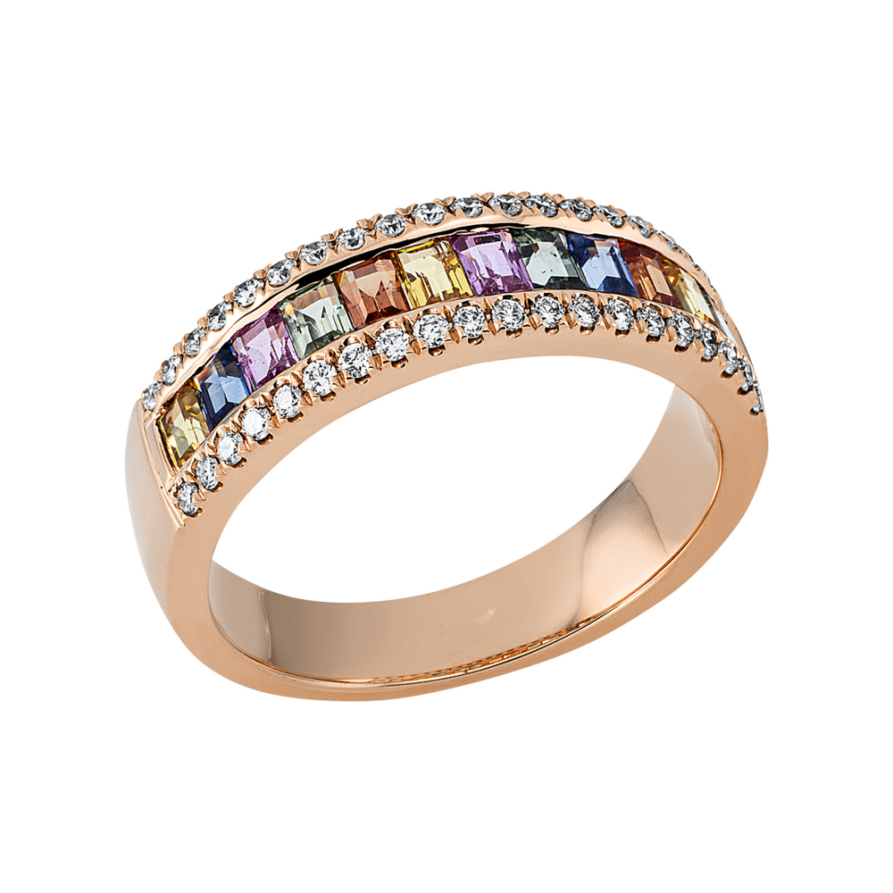 Brogle Selection Rainbow sapphire ring