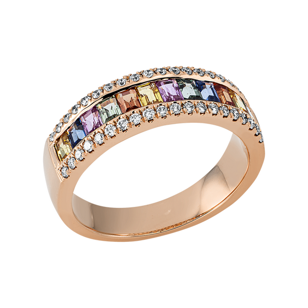 Brogle Selection Rainbow sapphire ring