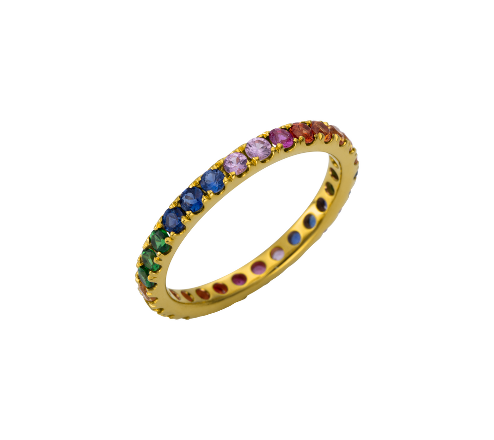 Brogle Selection Rainbow sapphire ring