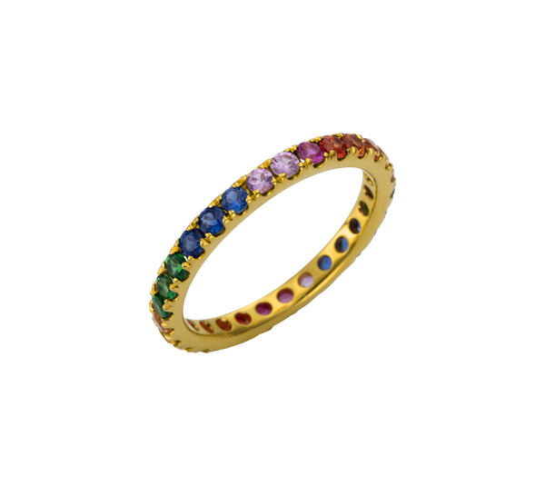 Brogle Selection Rainbow sapphire ring