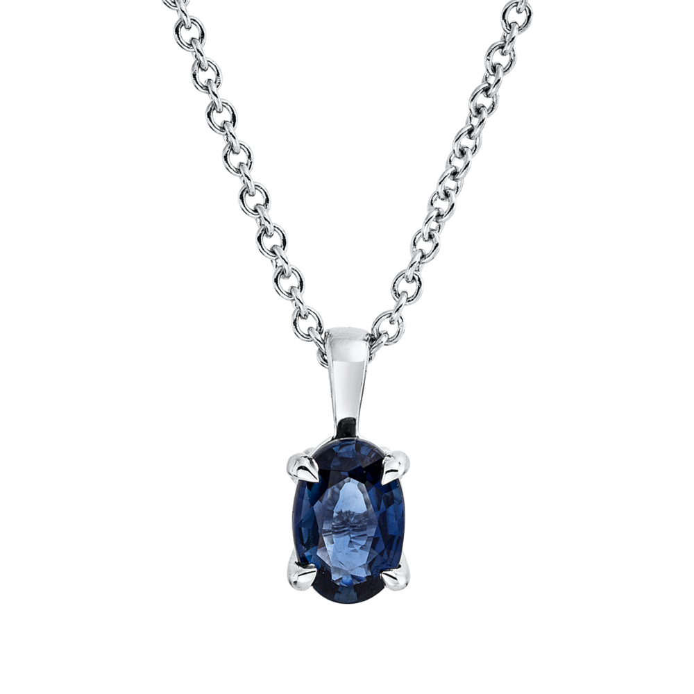 Brogle Classic necklace with sapphire pendant