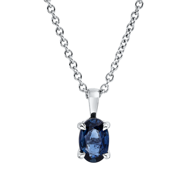 Brogle Classic necklace with sapphire pendant