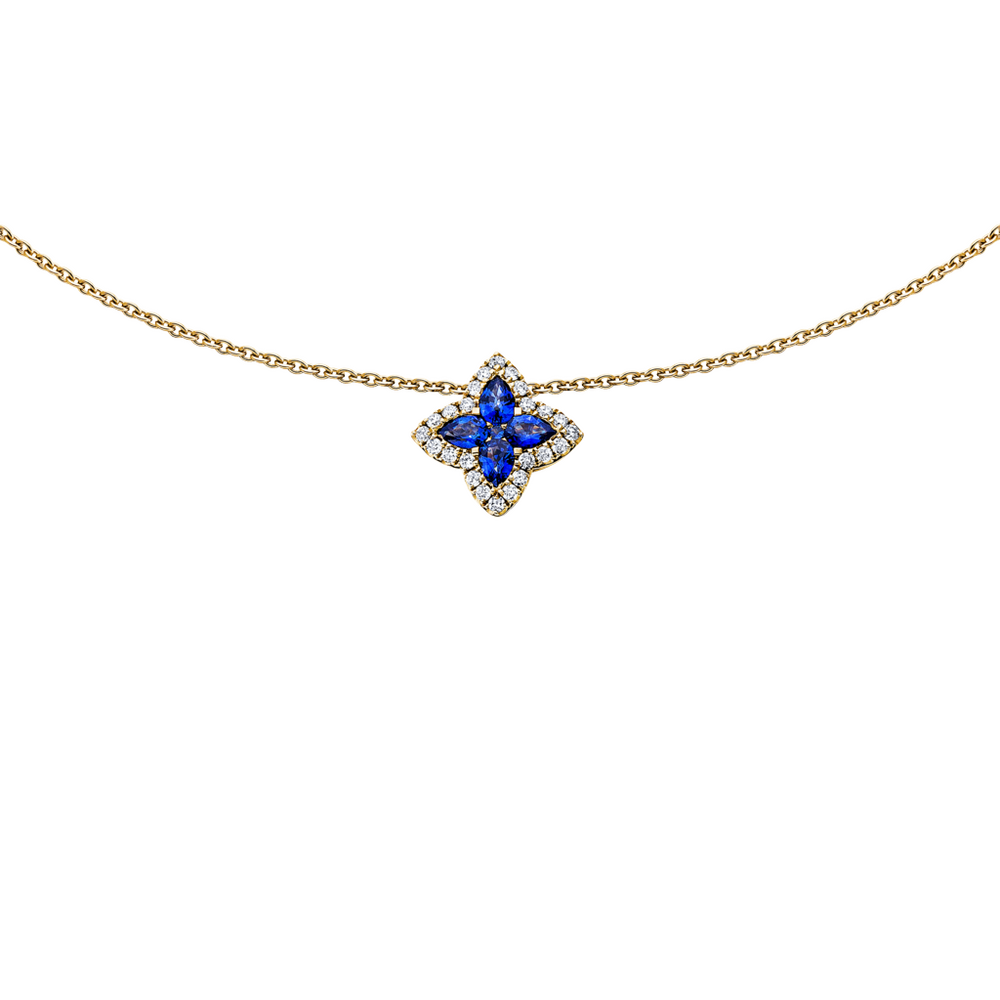 Brogle Classic necklace with sapphire pendant Brogle Classic necklace with sapphire pendant
