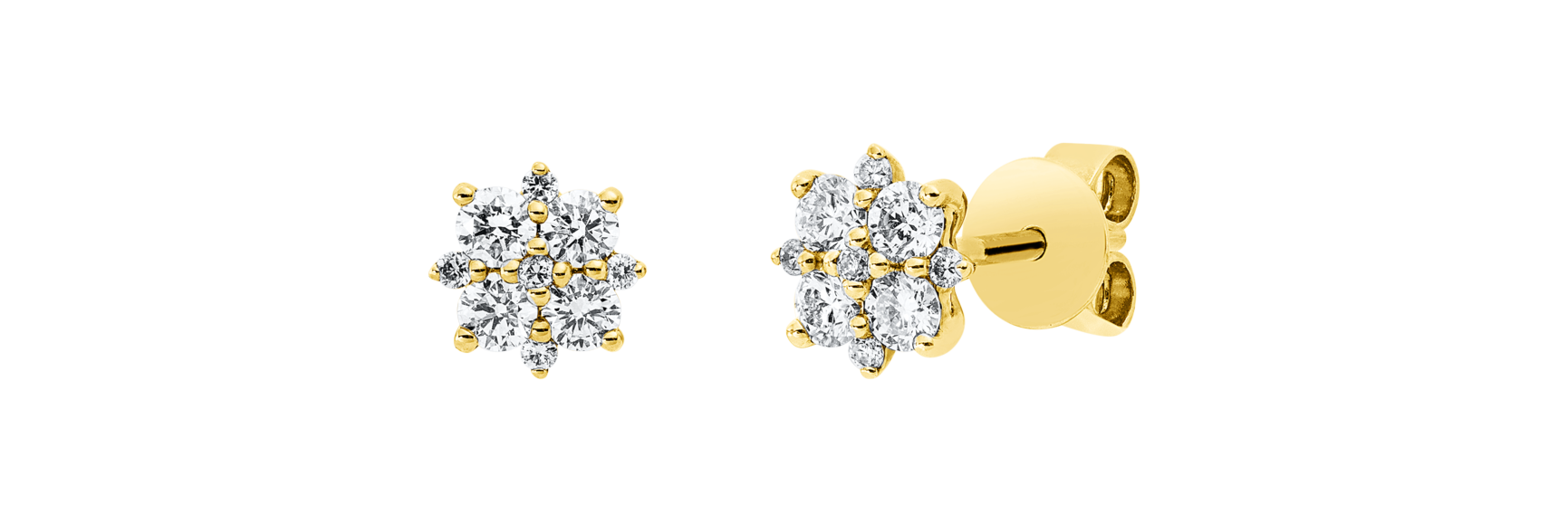 Brogle Classic diamond stud earrings