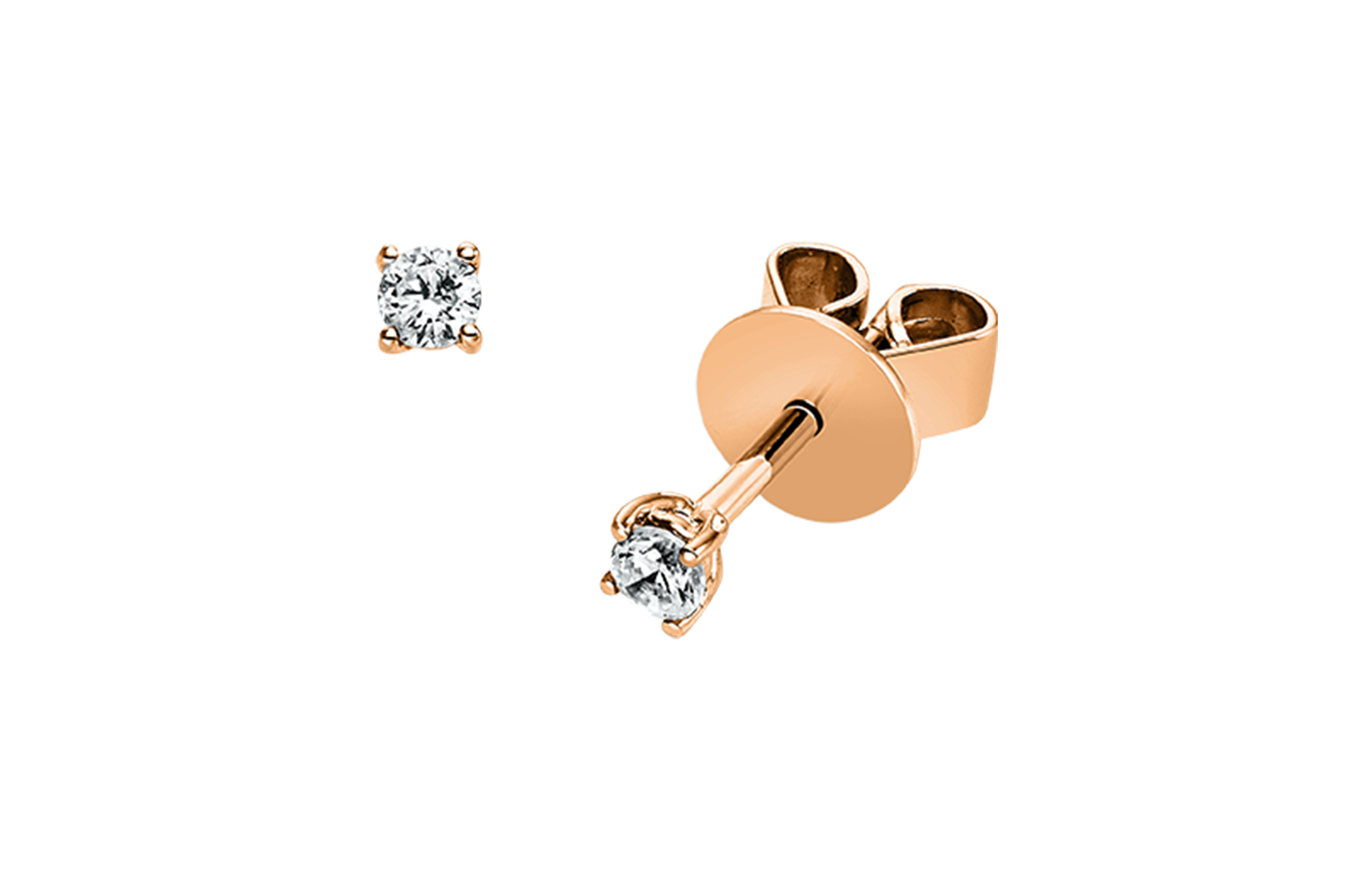 Brogle solitaire ear studs Julia up to 0.5 carat Brogle solitaire ear studs Julia up to 0.5 carat