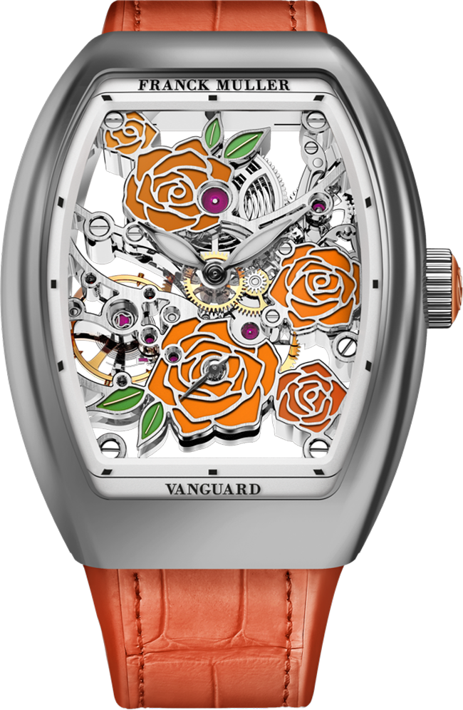 Franck Muller Vanguard Rose Skeleton 42.3 x 32mm