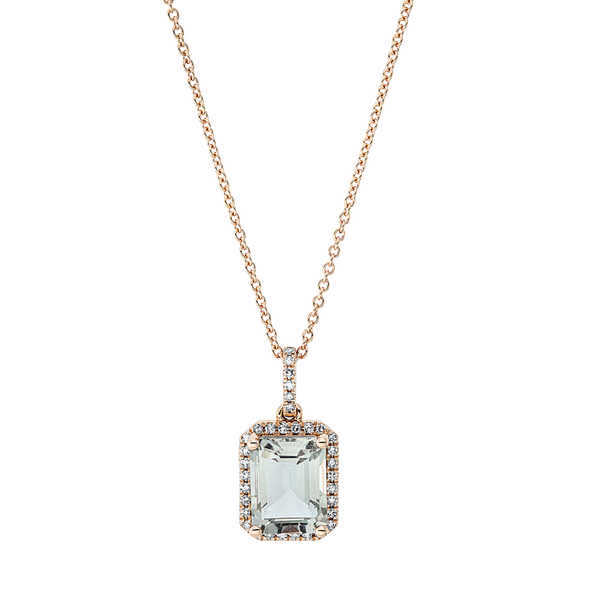 Brogle Classic gold chain with amethyst pendant
