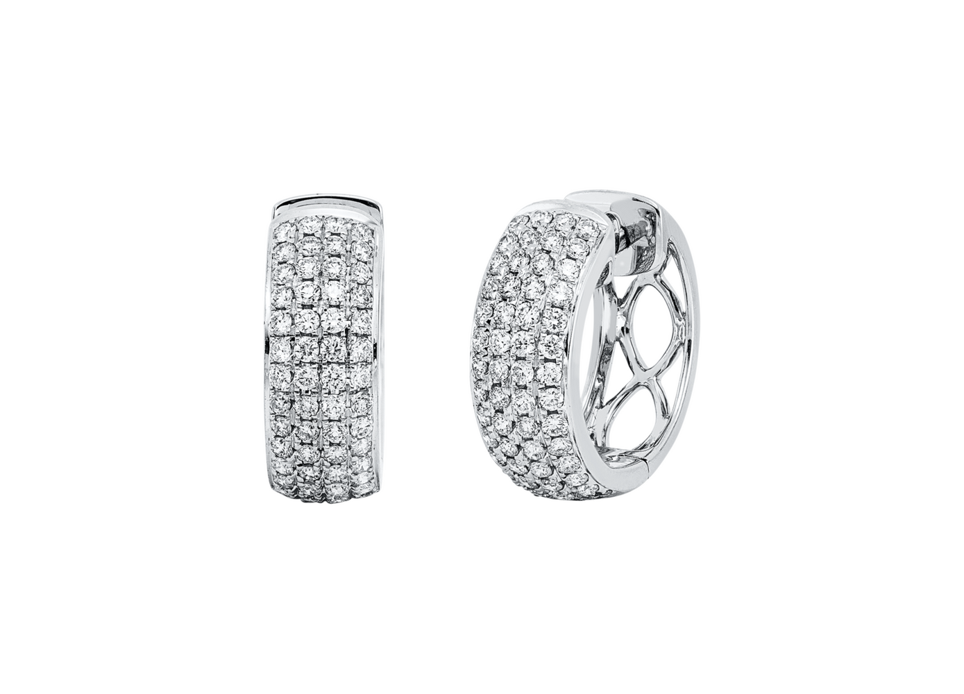 Brogle Selection diamond hoop earrings