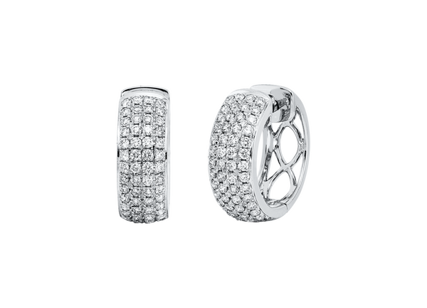 Brogle Selection diamond hoop earrings