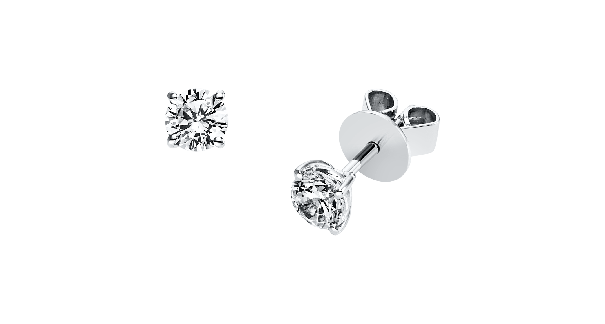 Brogle solitaire ear studs Julia up to 1 carat Brogle solitaire ear studs Julia up to 1 carat