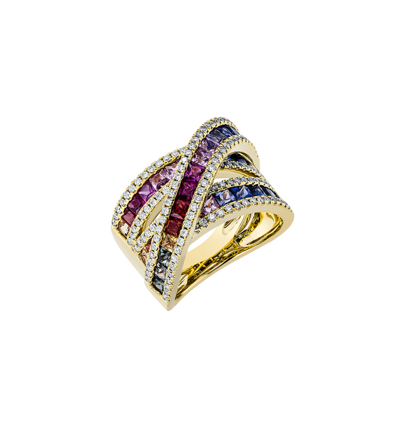 Brogle Selection sapphire ring Rainbow Brogle Selection sapphire ring Rainbow