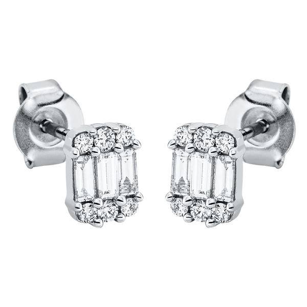 Brogle Selection Illusion diamond stud earrings