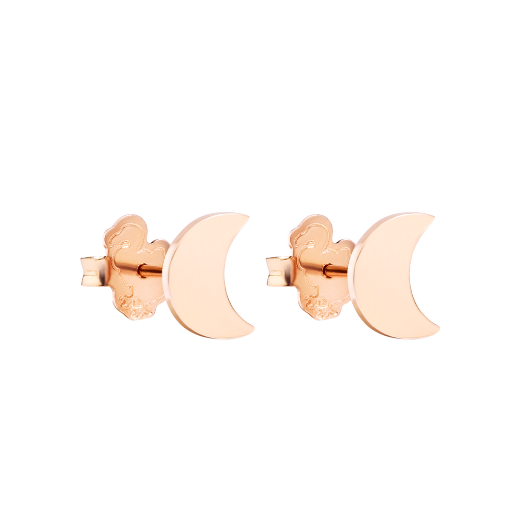 Dodo half moon stud earrings