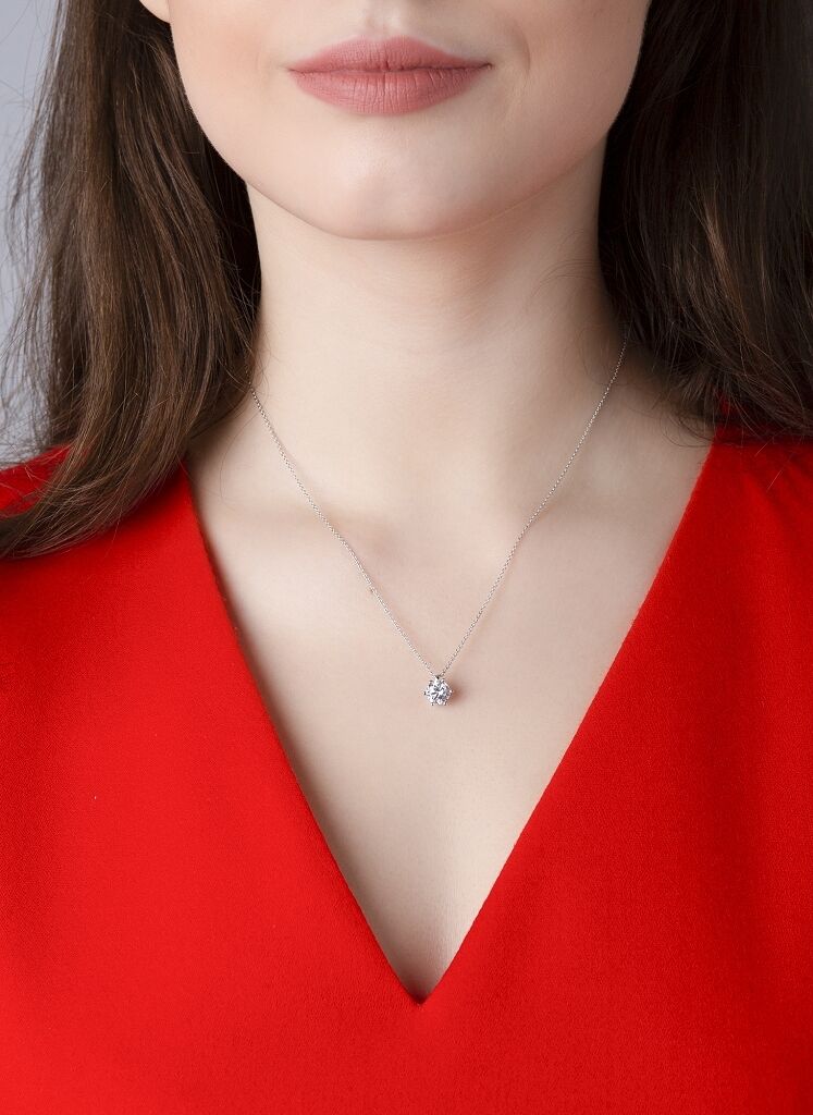 Brogle Selection necklace with pendant Marie from 0.7 carat Brogle Selection necklace with pendant Marie from 0.7 carat
