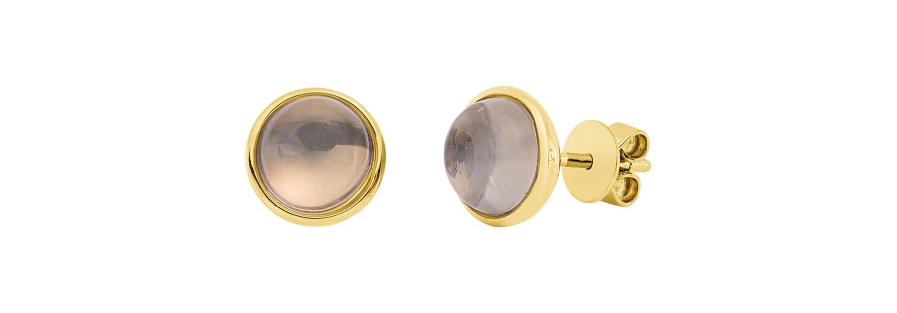 Brogle Classic moonstone stud earrings