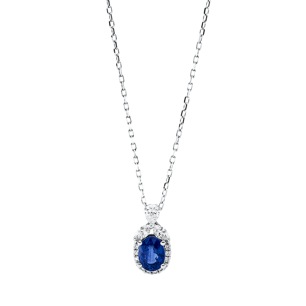 Brogle Classic necklace with sapphire pendant