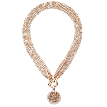 PCC3054 O7000 B0BRB 010 Pomellato necklace sabbia rose gold 18kt brown diamond diamond a1431c3047ad0dd6d