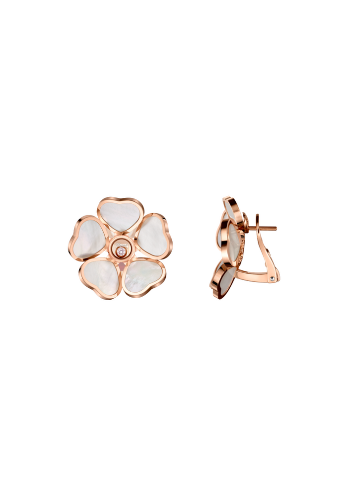 Chopard Happy Hearts Flowers Stud Earrings