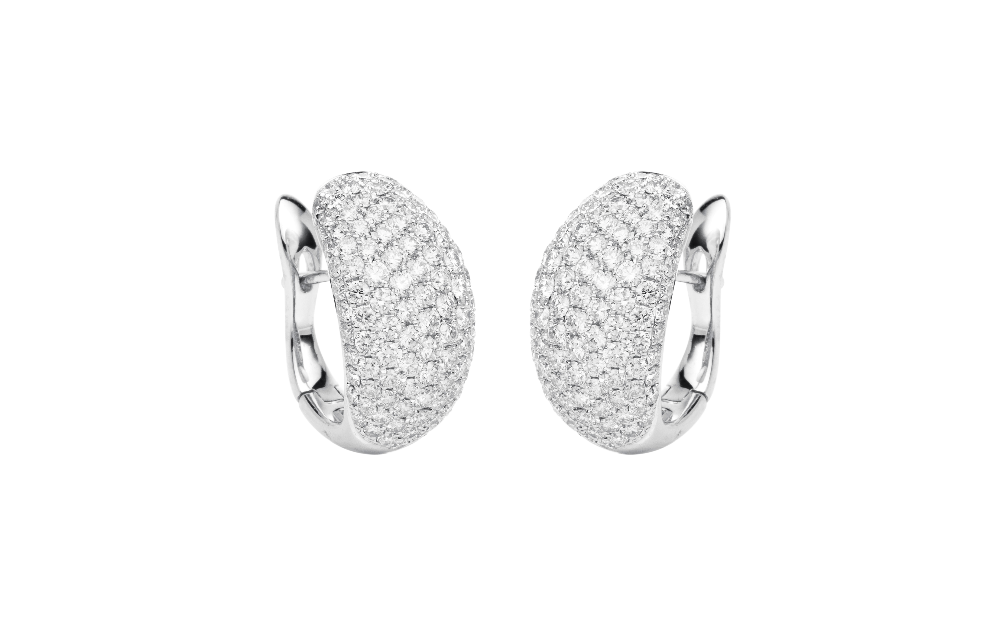 Brogle Selection diamond hoop earrings