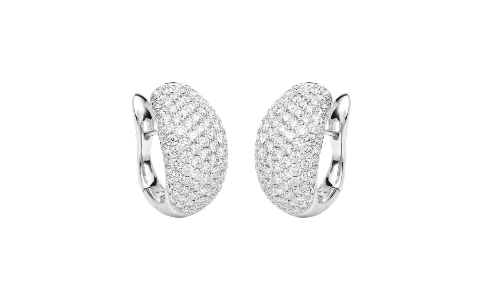 Brogle Selection diamond hoop earrings