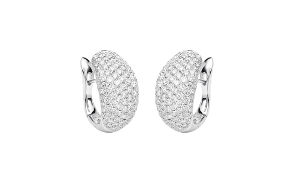 Brogle Selection diamond hoop earrings