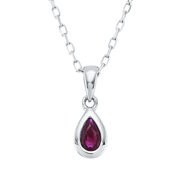 Brogle Classic necklace with ruby pendant Brogle Classic necklace with ruby pendant