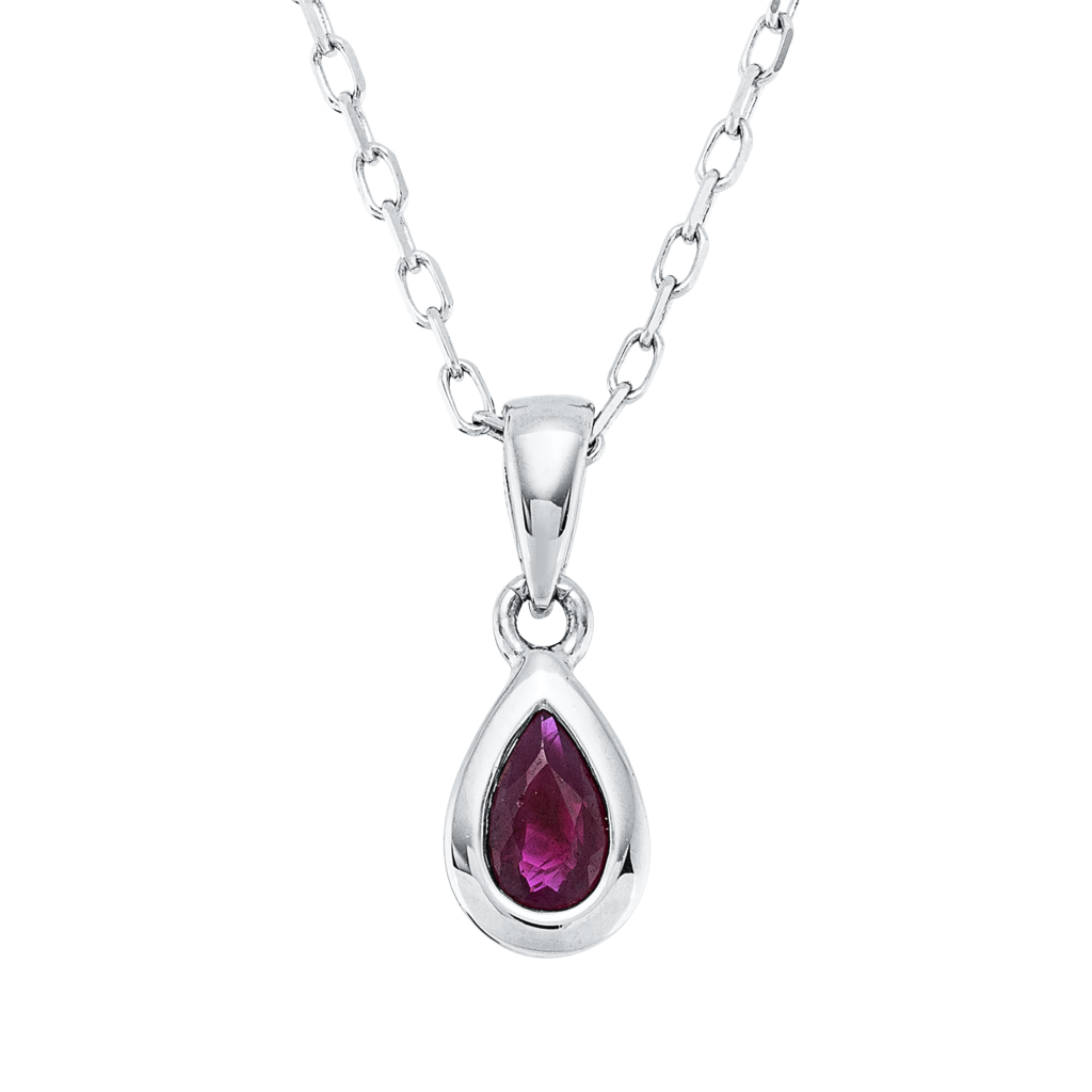 Brogle Classic necklace with ruby pendant Brogle Classic necklace with ruby pendant