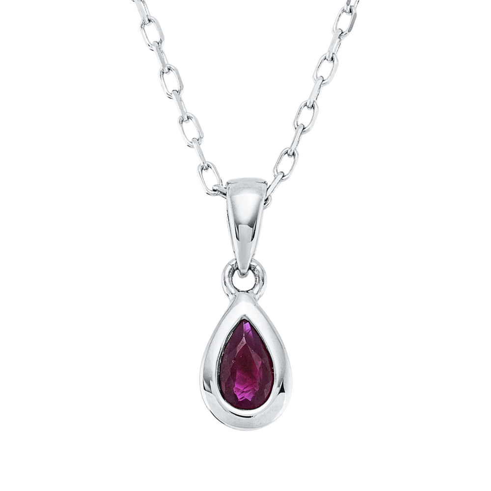 Brogle Classic necklace with ruby pendant Brogle Classic necklace with ruby pendant