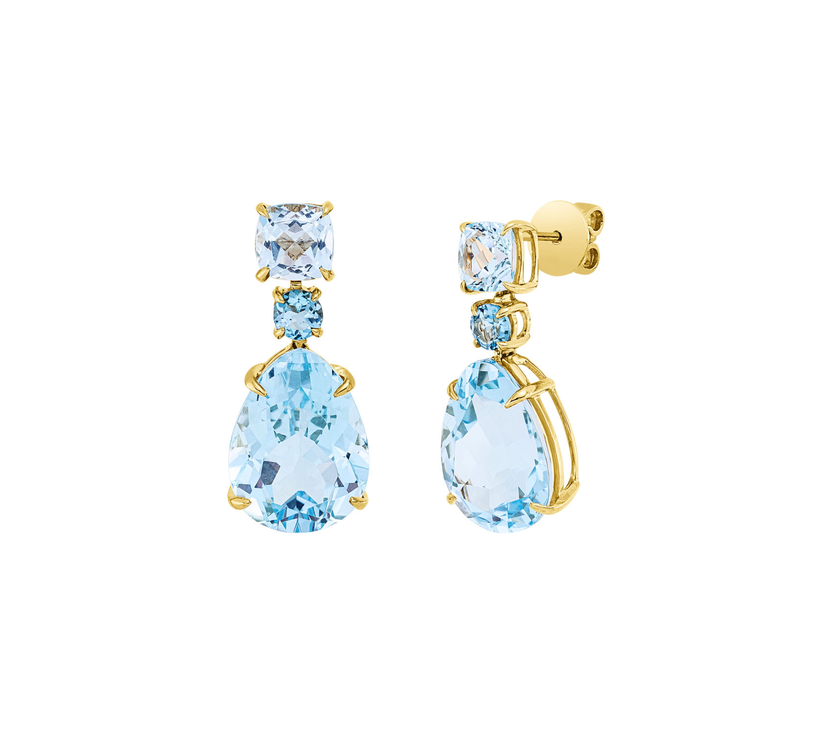 Brogle Classic Sky topaz earrings