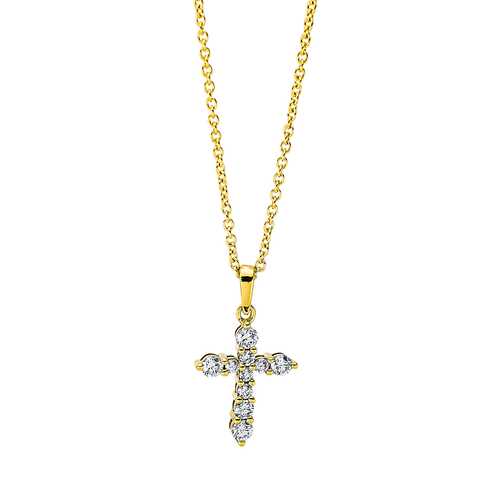 Brogle Classic necklace with diamond cross Brogle Classic necklace with diamond cross