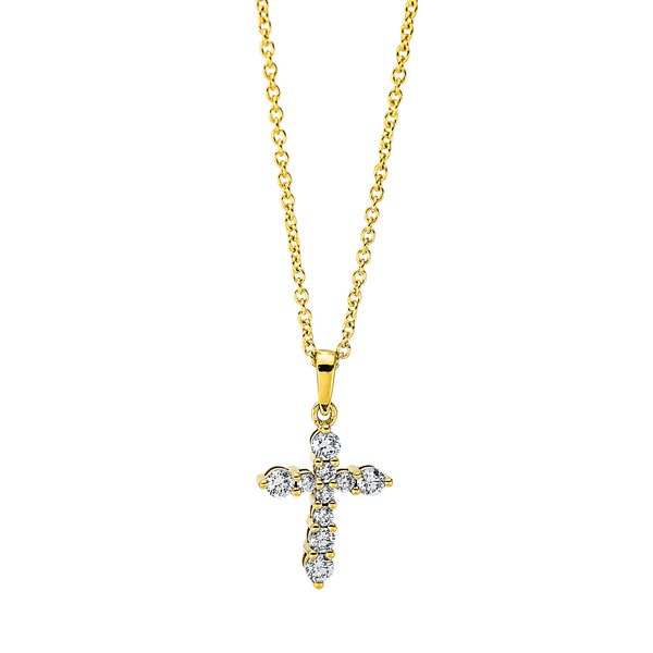 Brogle Classic necklace with diamond cross Brogle Classic necklace with diamond cross