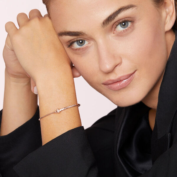 175943 DBC0006 BANGL DBR9R 100 Dodo essentials bangle with stopper 9k rose gold brown diamonds q64b0299c5294daab