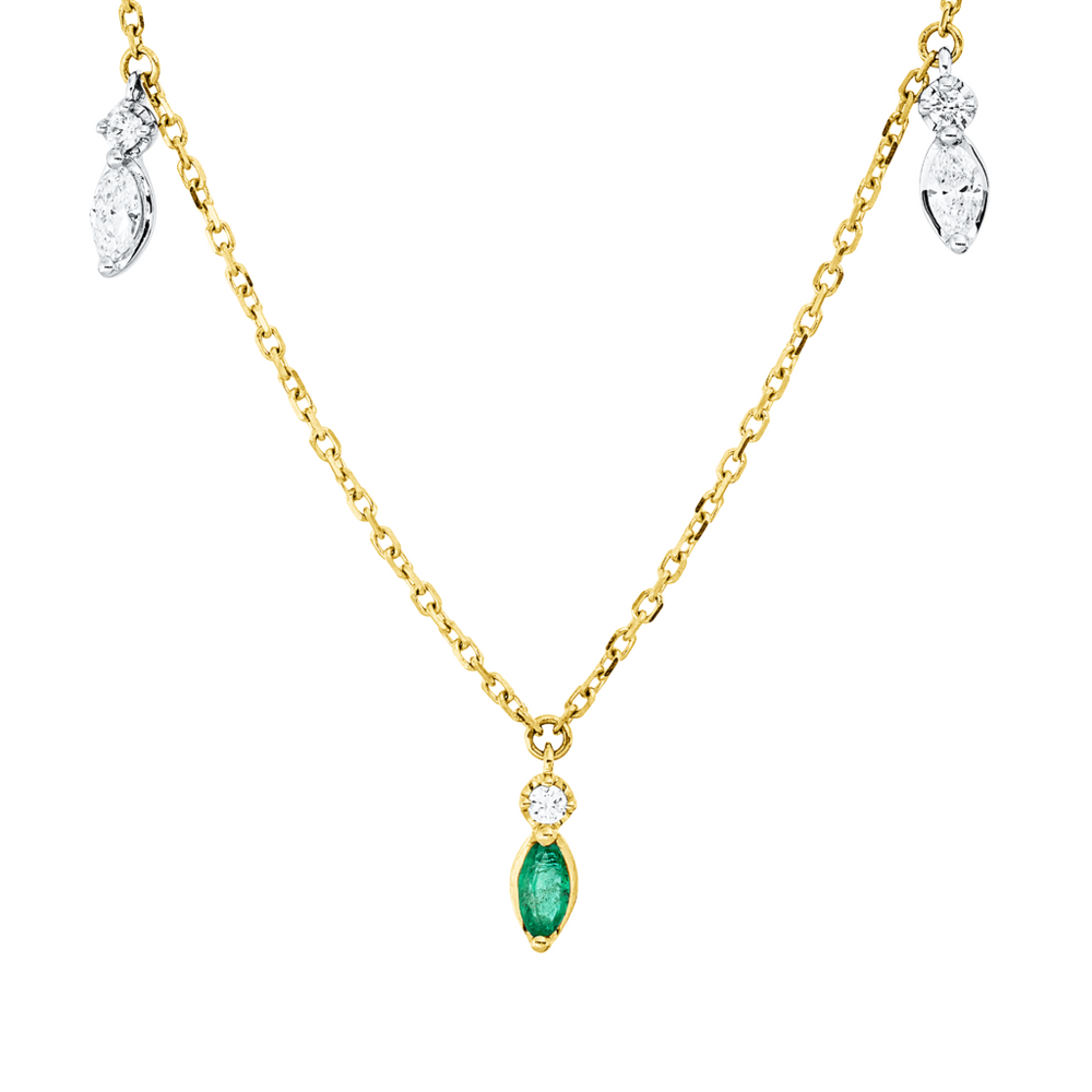 Brogle Classic Bicolor Smaragdkette Brogle Classic Bicolor Smaragdkette