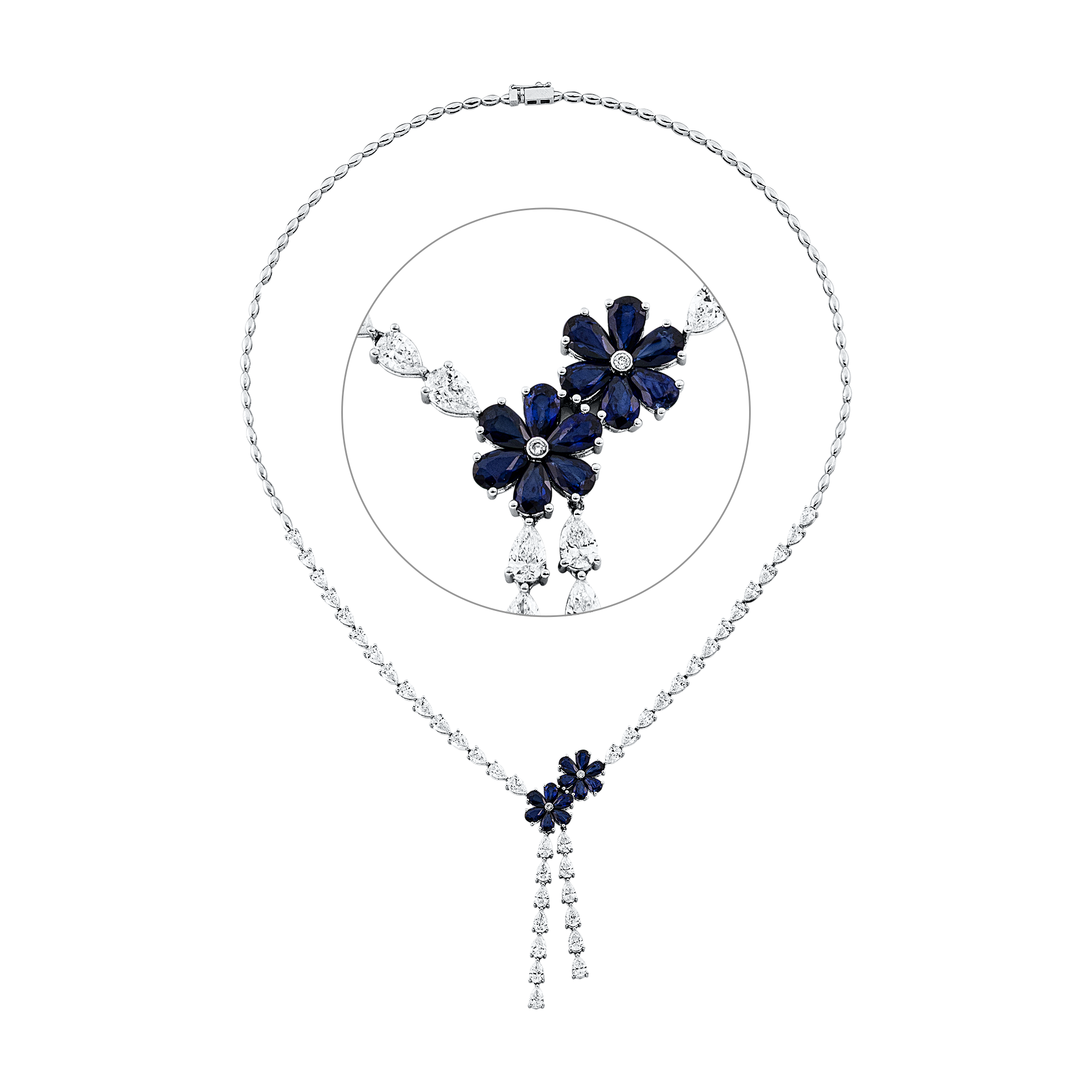 Brogle Selection sapphire necklace Brogle Selection sapphire necklace