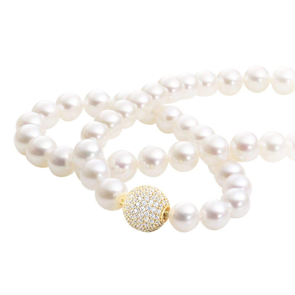 Brogle Selection Ocean freshwater pearl necklace