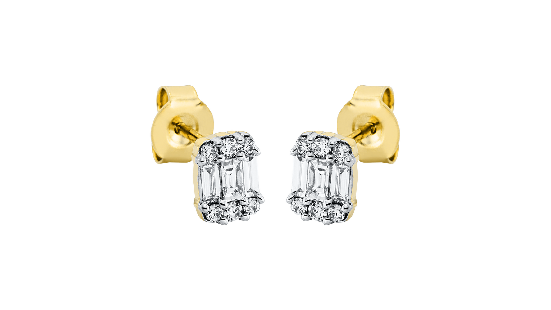 Brogle Classic Bicolor Diamantohrstecker Brogle Classic Bicolor Diamantohrstecker