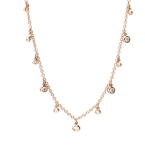 Brogle Selection Casual gold chain with diamond pendant