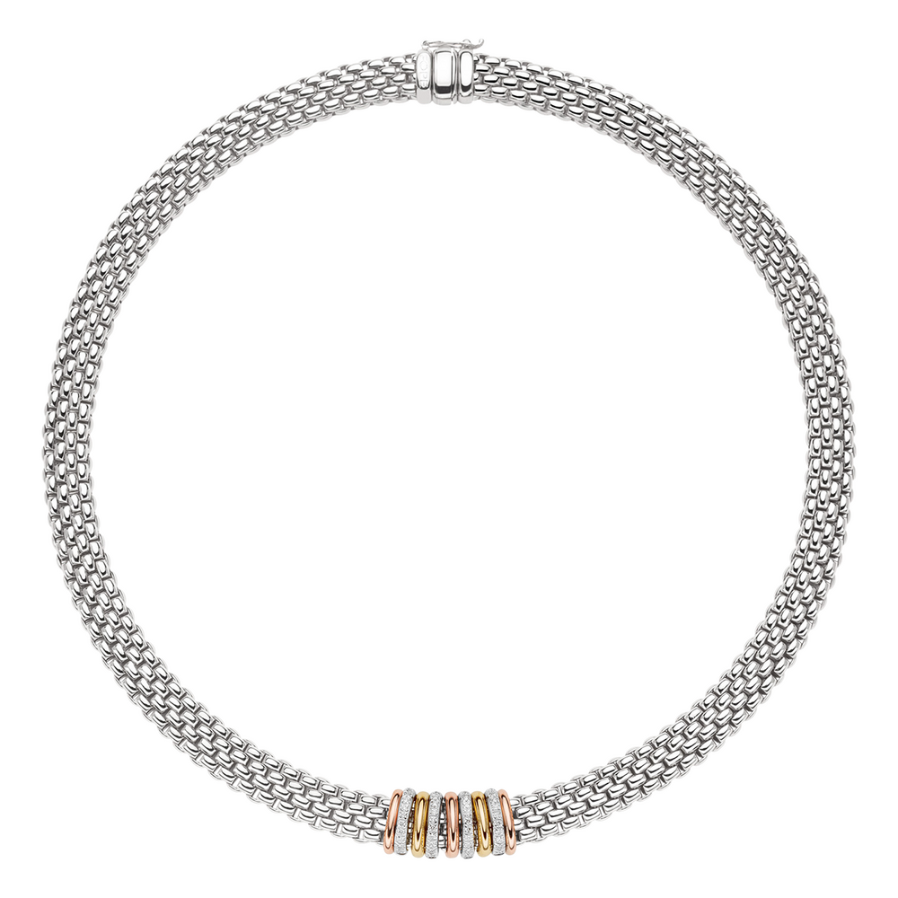 White, yellow, rose gold