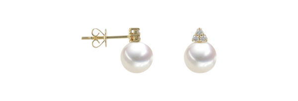 Brogle Classic freshwater pearl stud earrings